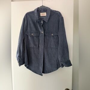Navy Corduroy Utility Jacket